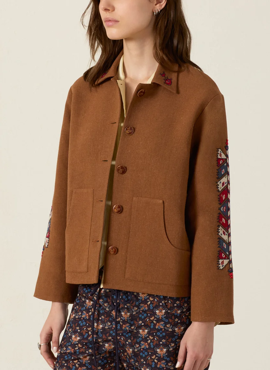 Western Doe Arrow Silk Jacket - Alix of Bohemia