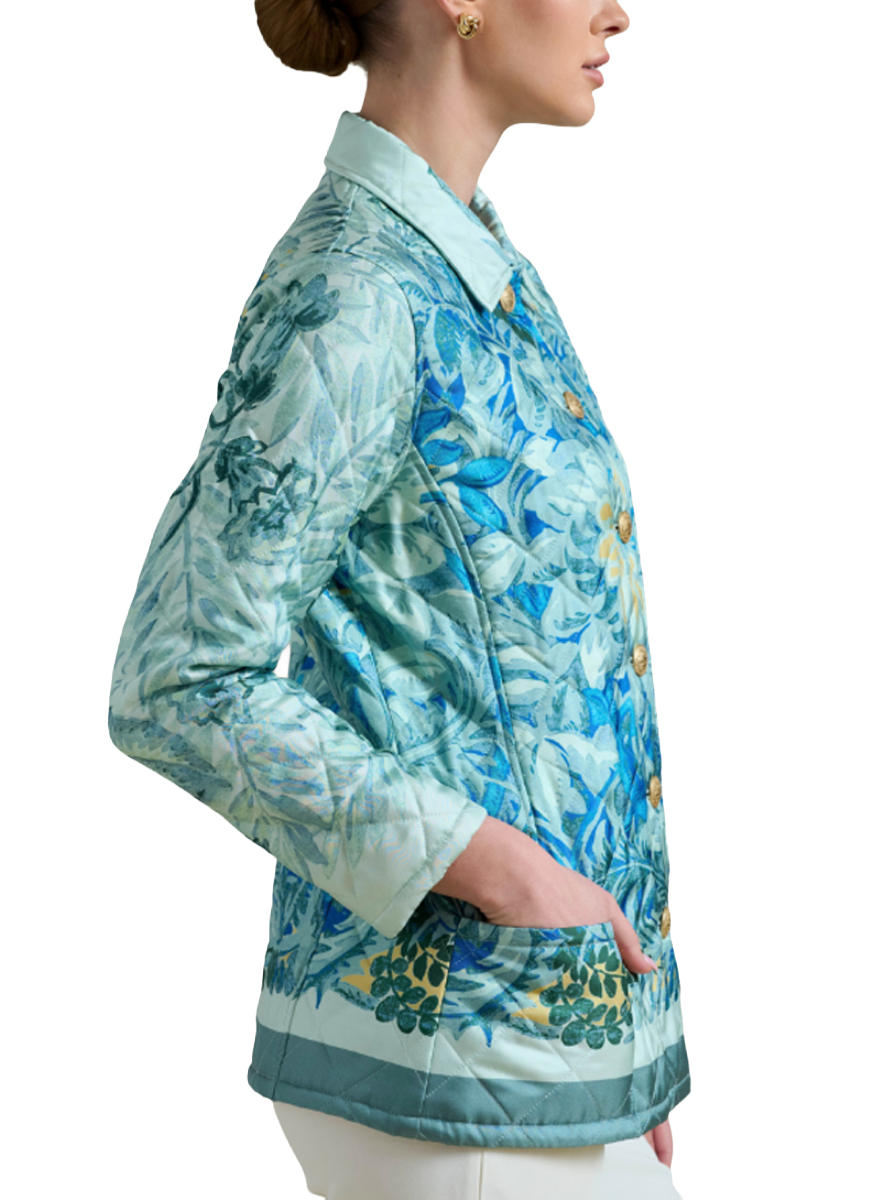 Corsica Printed Quilted Jacket - Rani Arabella