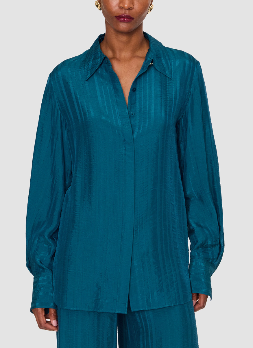 Sina Silk Stripe Blouse
