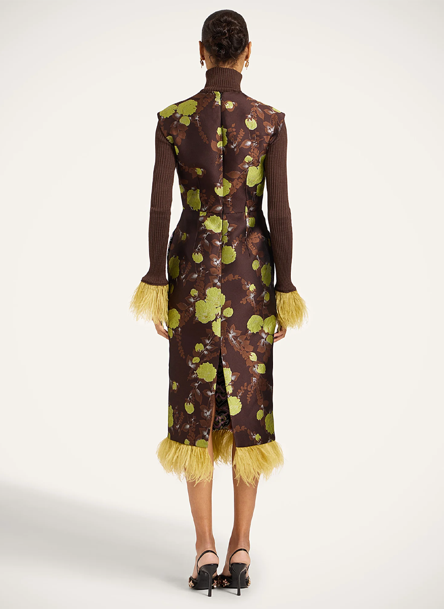 Sleek Dress in Devon Brown - La DoubleJ