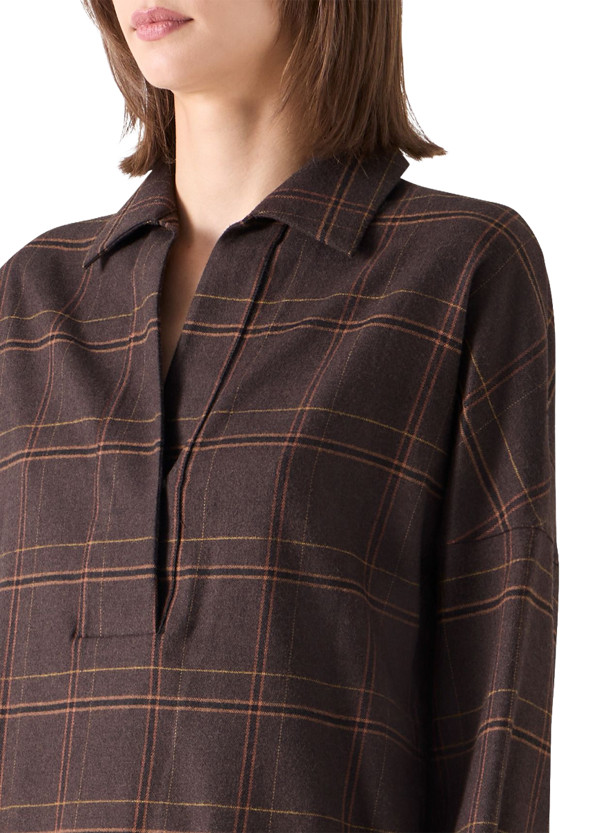 Blanket Check Blouse - Akris Punto
