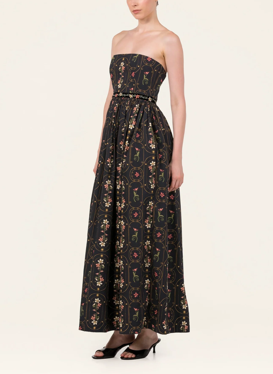 Lienzo Cotton Poplin Maxi Dres - Agua by Agua Bendita