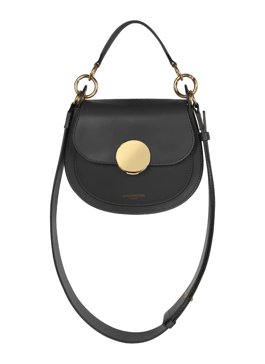Yucca Soho Top-Handle Shoulder Bag in Black - LEPARMENTIER