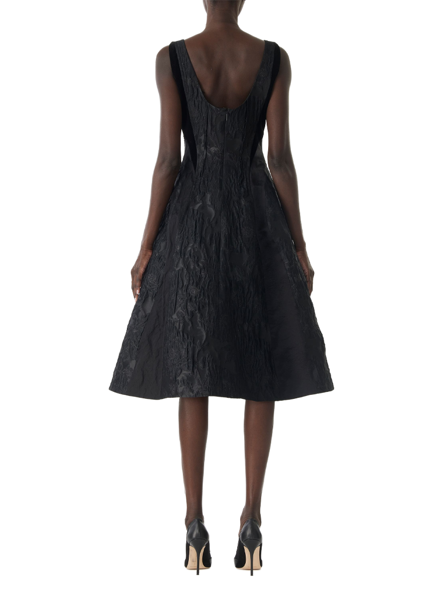 Mixed Media Low Back Midi Dress - Jason Wu Collection