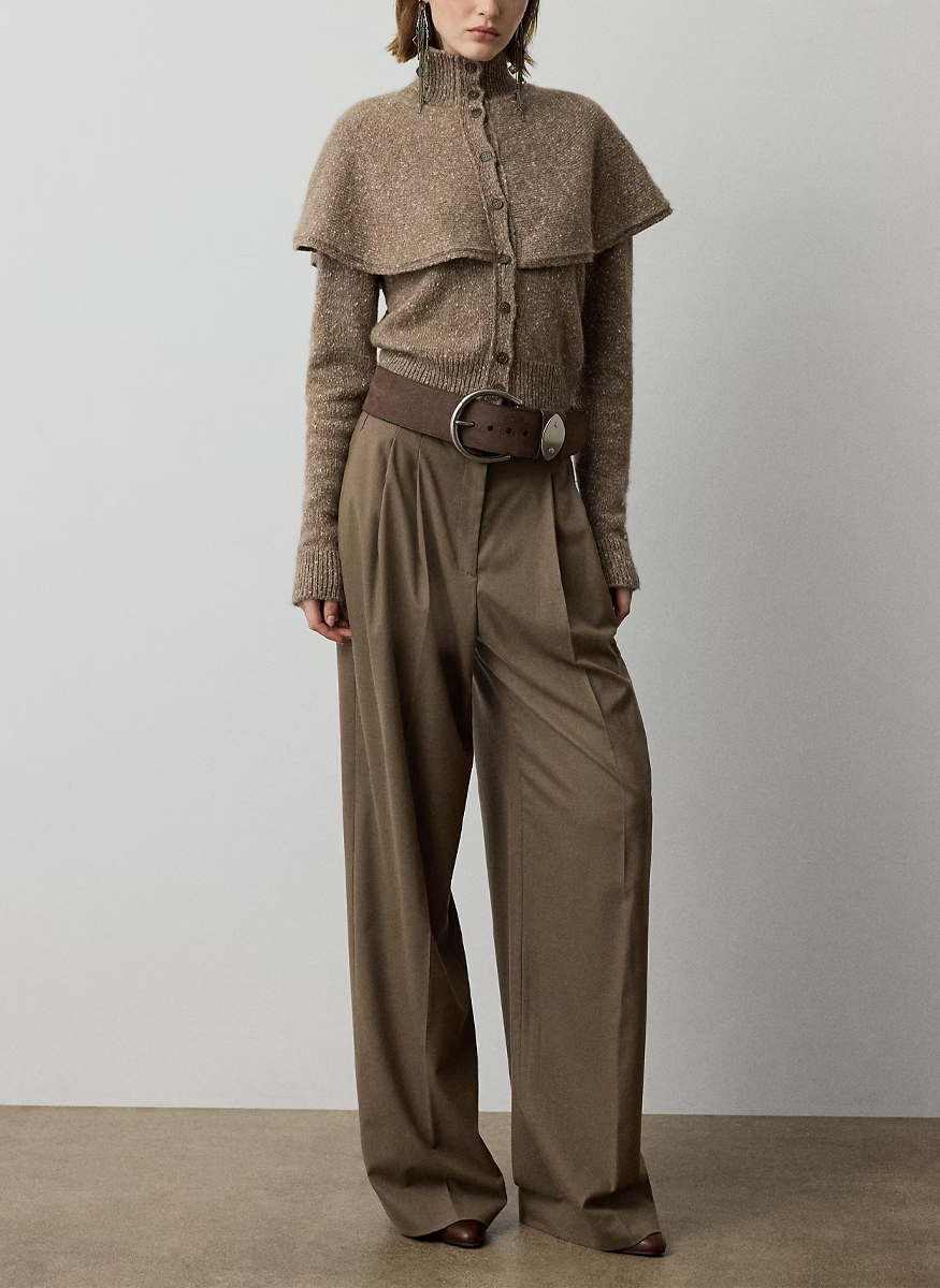 Cashmere Donegal Cape Cardigan Sweater - Ralph Lauren Collection