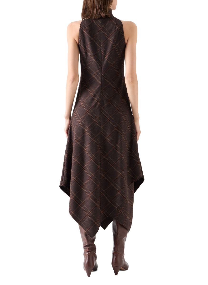 Blanket Check Midi Dress - Akris Punto