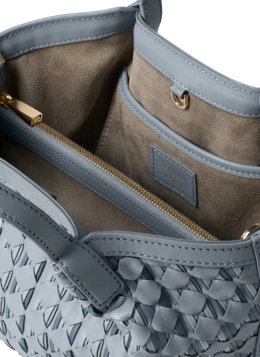 Mini Secret Mosaico Bag in Arctic Blue - Serapian