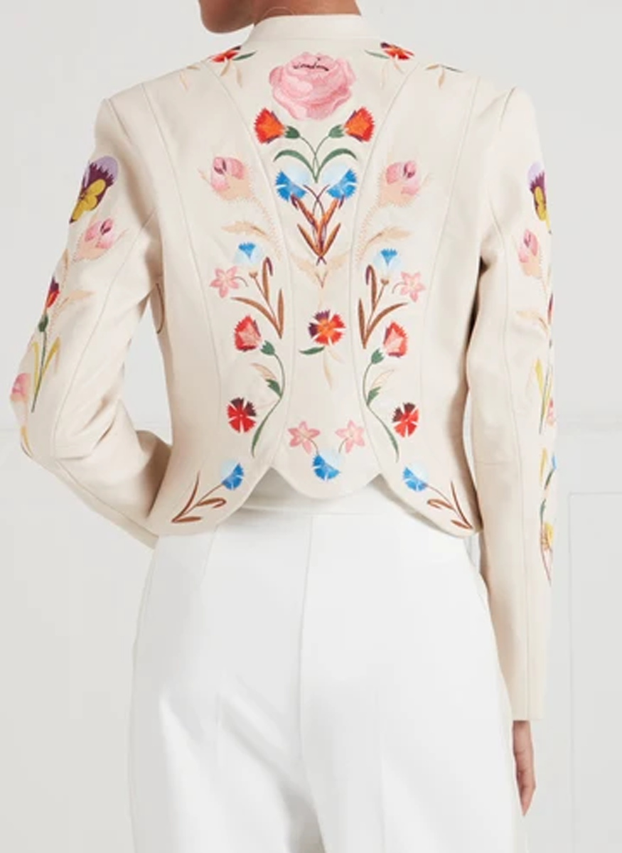 Toledo Fitted Leather Jacket - Temperley London