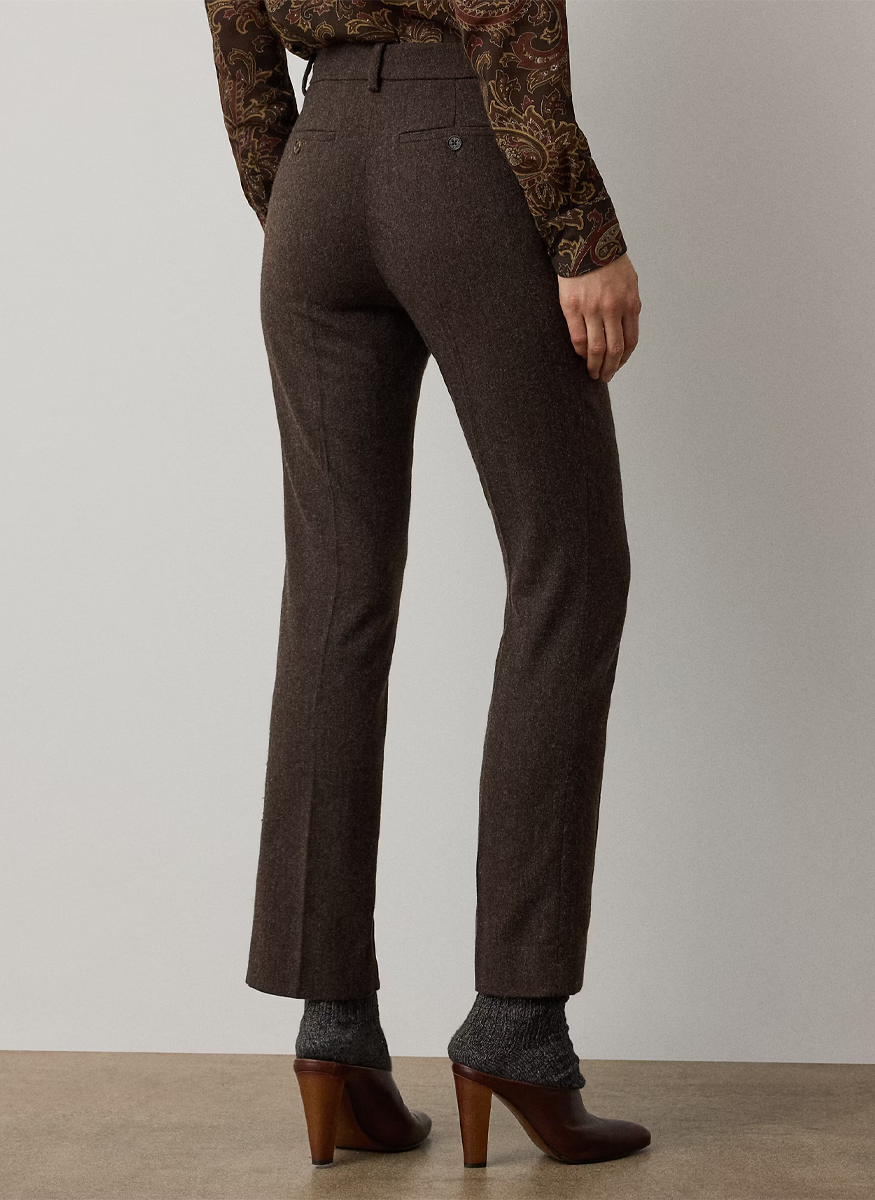 Andrey Striped Herringbone Pant - Ralph Lauren Collection