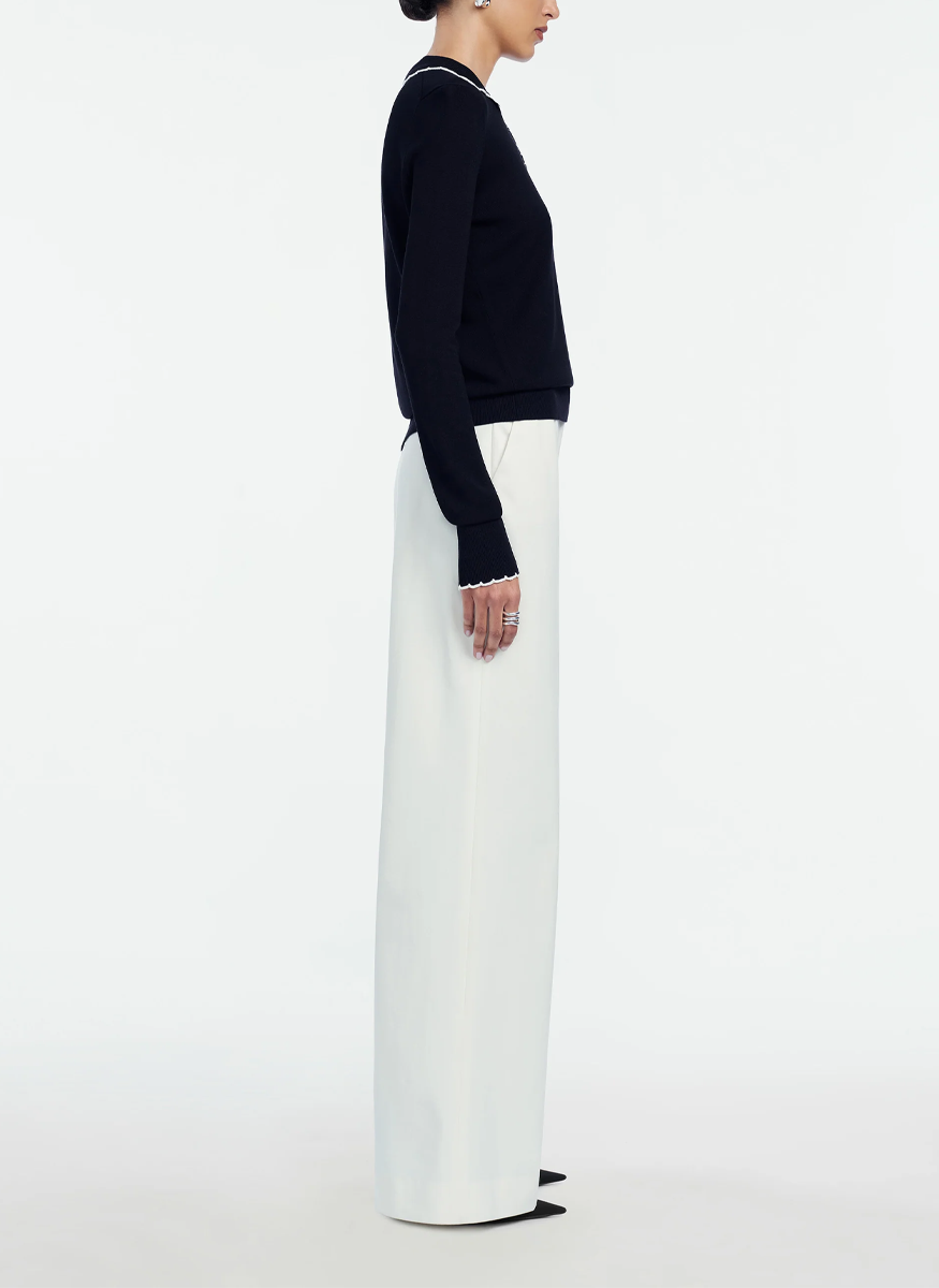 Stretch Cotton Molly Pant - Lela Rose