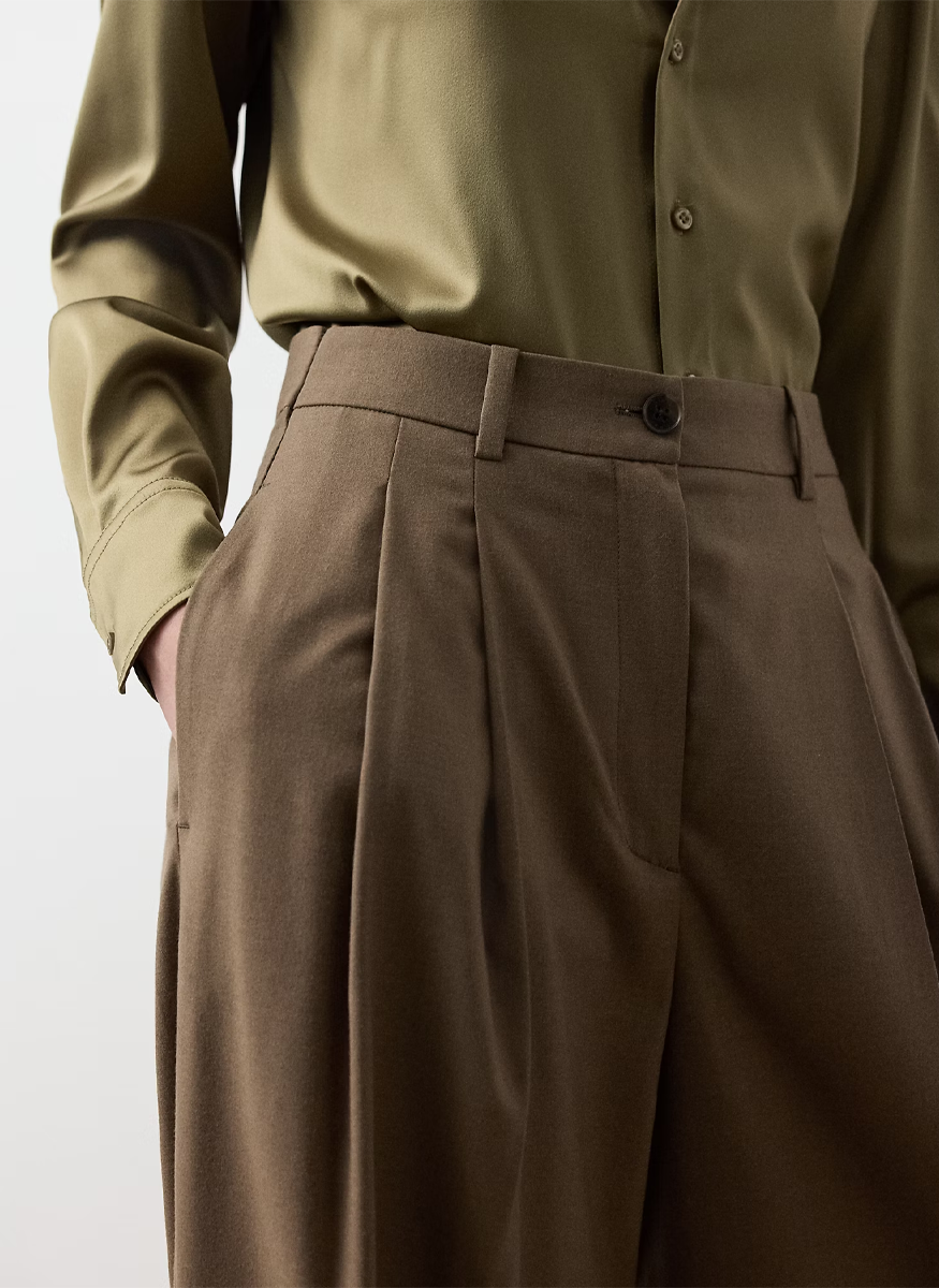 Clarice Wool-Blend Pant - Ralph Lauren Collection