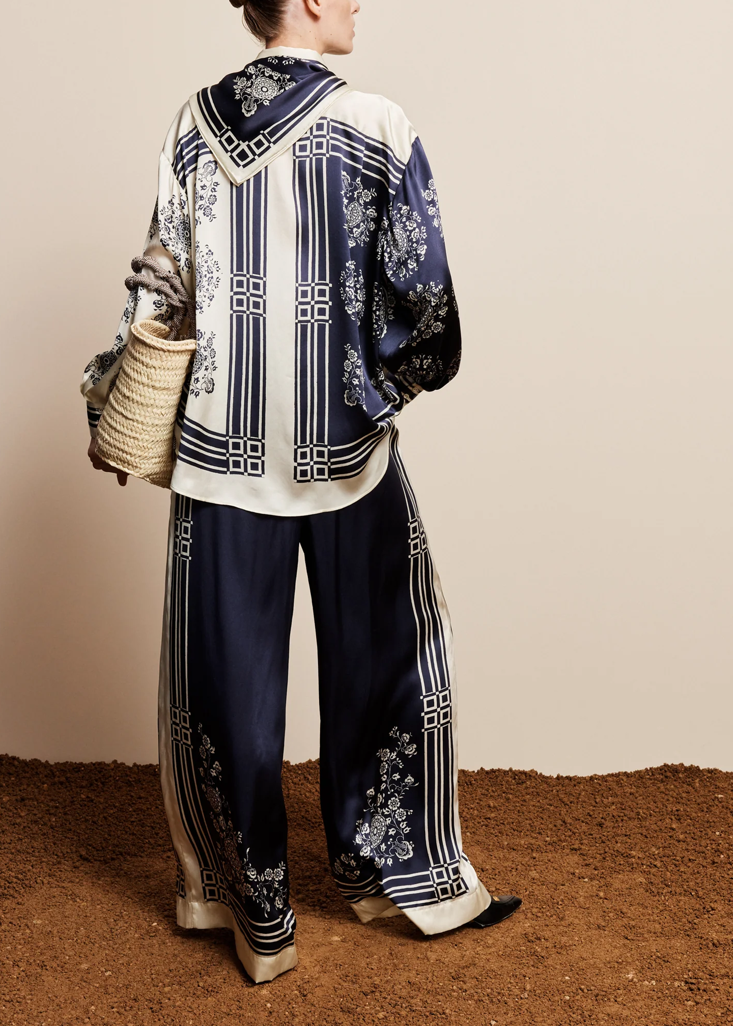 Banderra Scarf Silk Shirt - Alémais