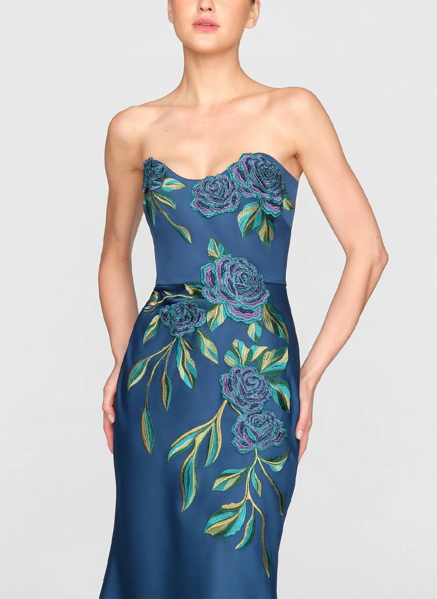 Emmeline Embroidered Dress - THEIA