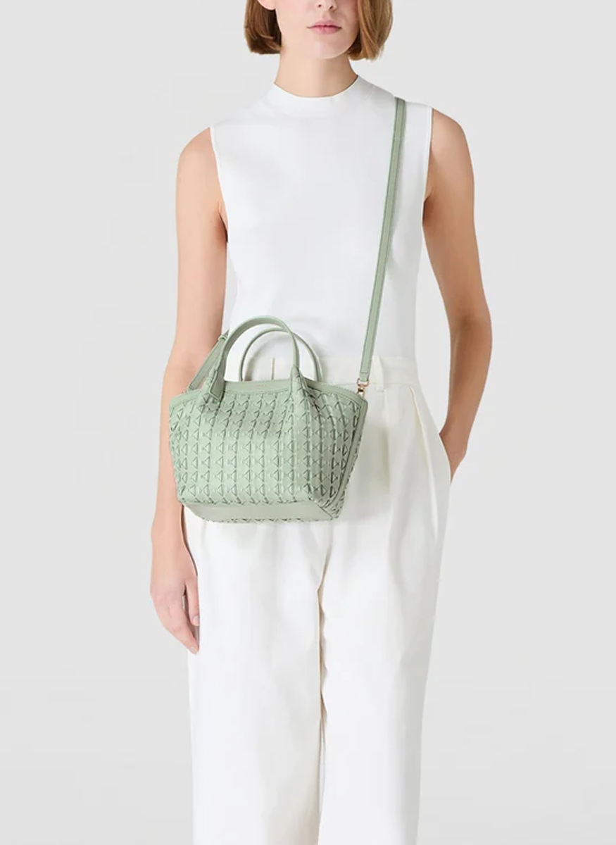 Mini Secret Masaico Bag in Aqua - Serapian
