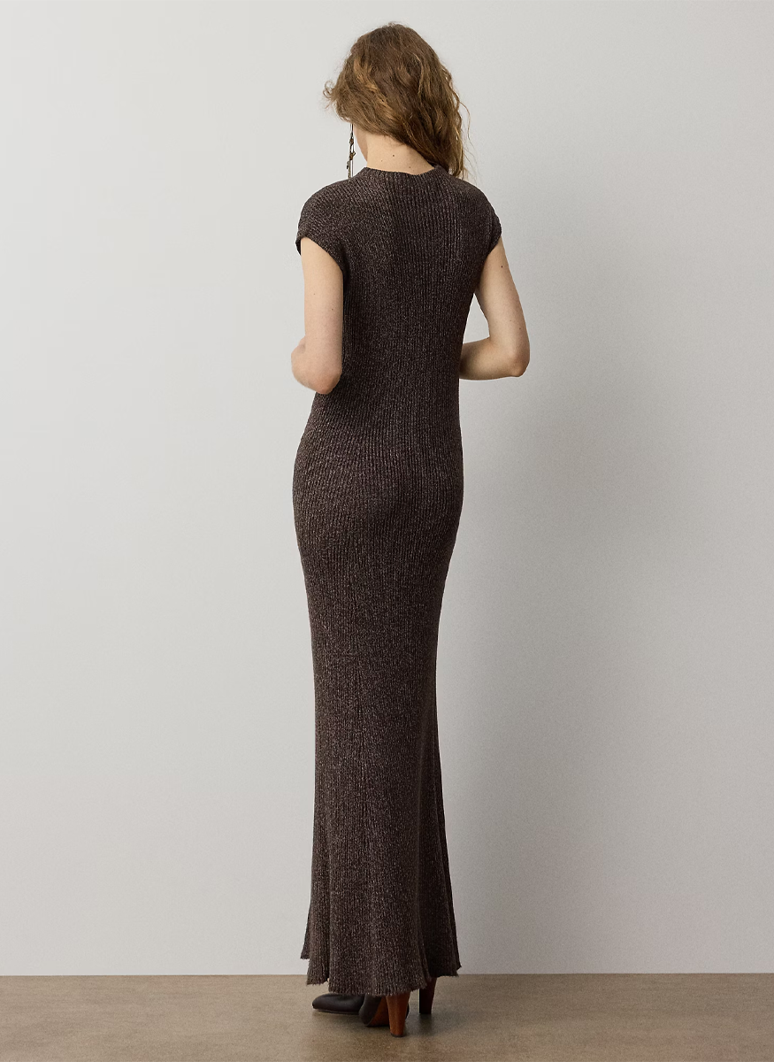 Windi Silk-Blend Mouline Day Dress - Ralph Lauren Collection
