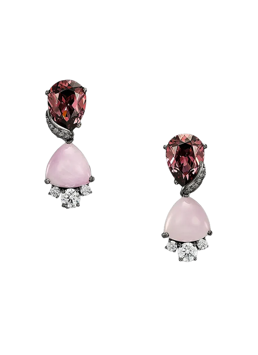 Tourmaline Berry Vine Earrings - Anabela Chan