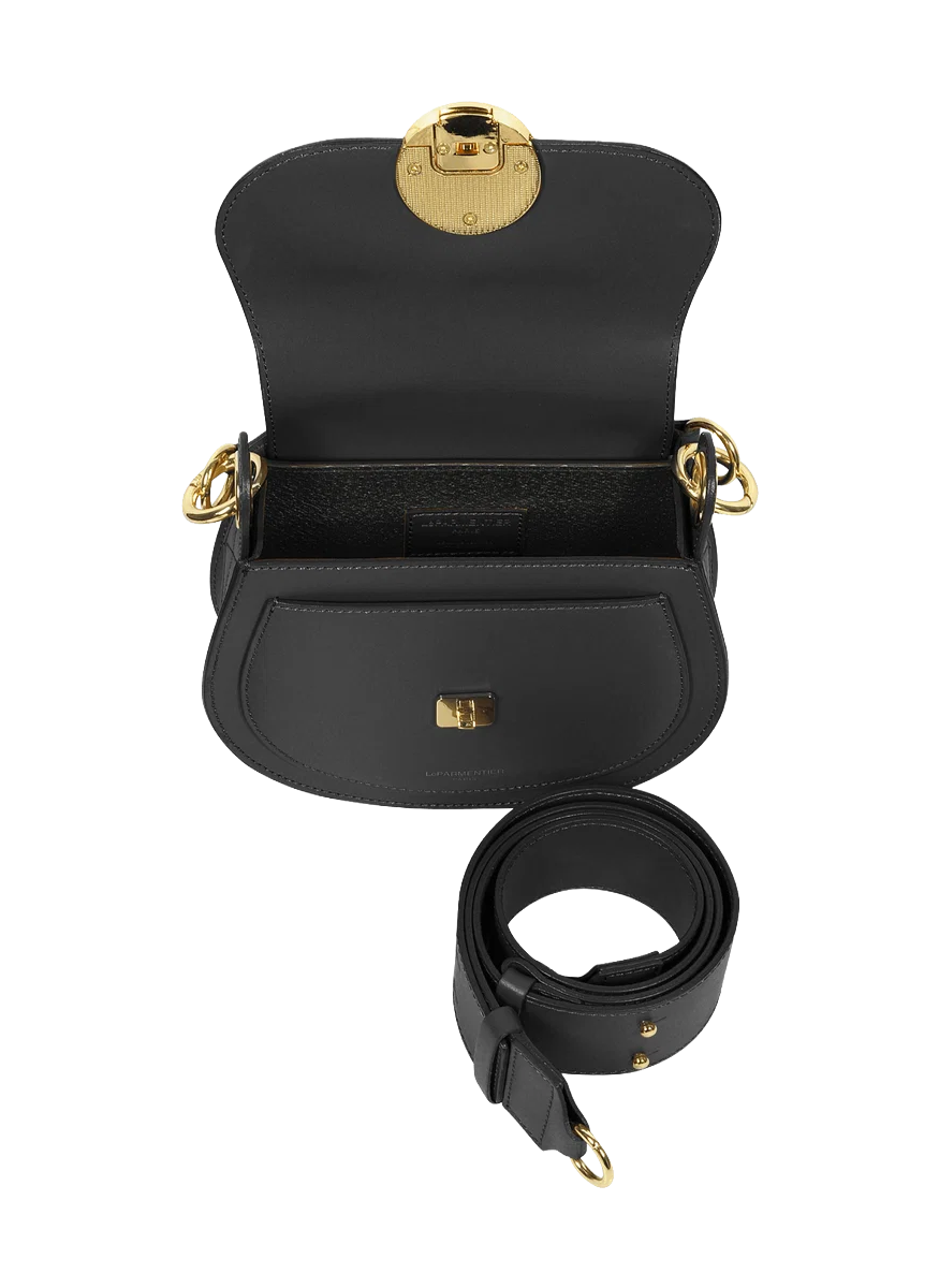 Yucca Soho Top-Handle Shoulder Bag in Black - LEPARMENTIER