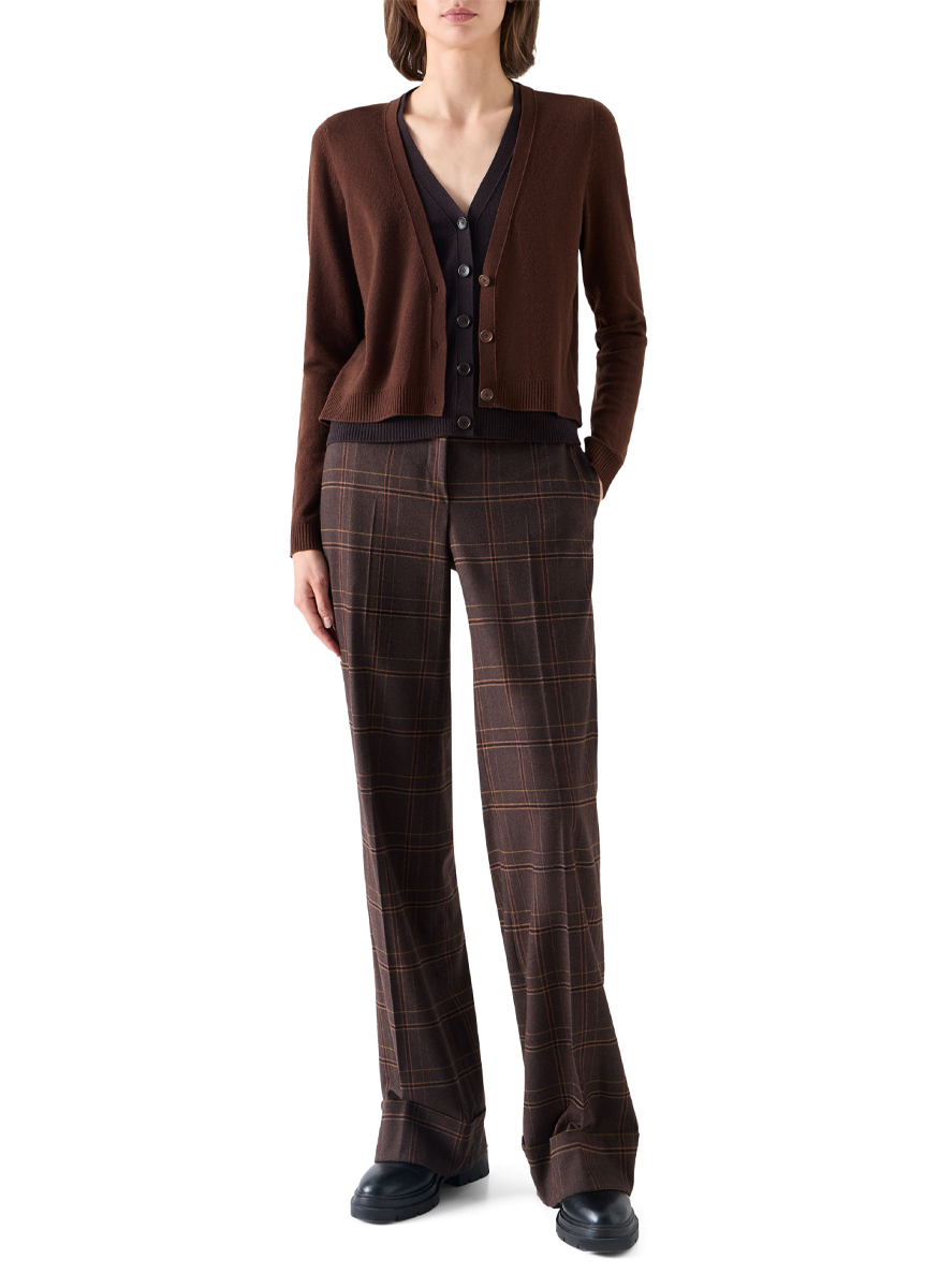 Wool Cashmere V-Neck Cardigan - Akris Punto