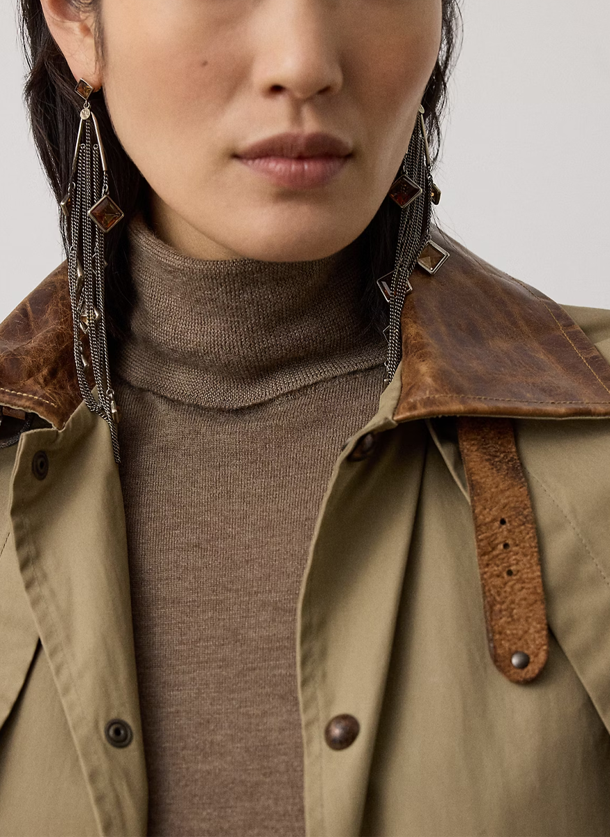 Cashmere Short-Sleeve Turtleneck Sweater - Ralph Lauren Collection