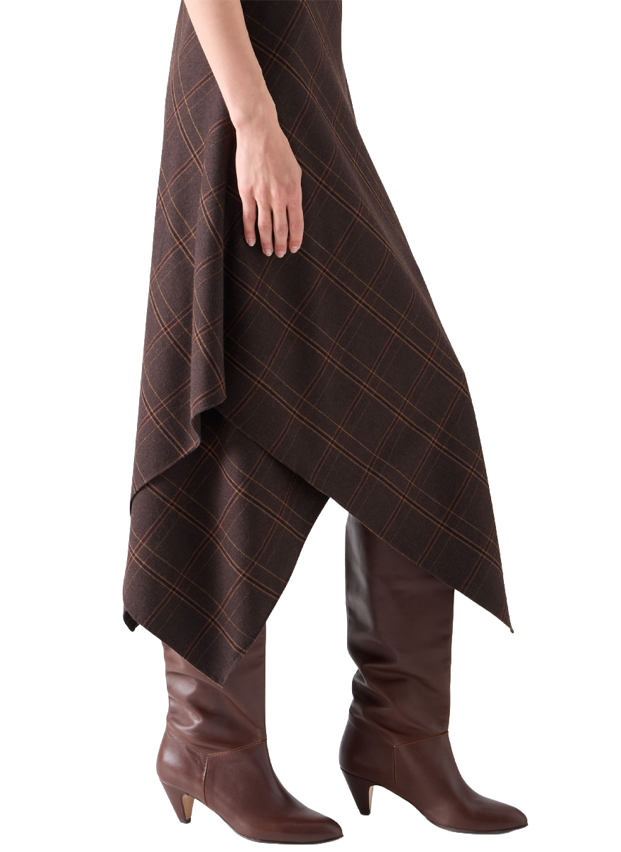 Blanket Check Midi Dress - Akris Punto