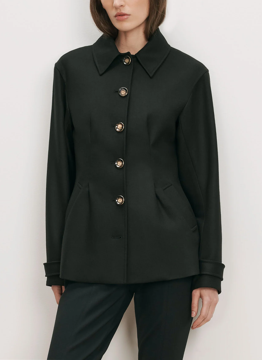 Severine Tailored Jacket with Removeable Collar - Veronica Beard