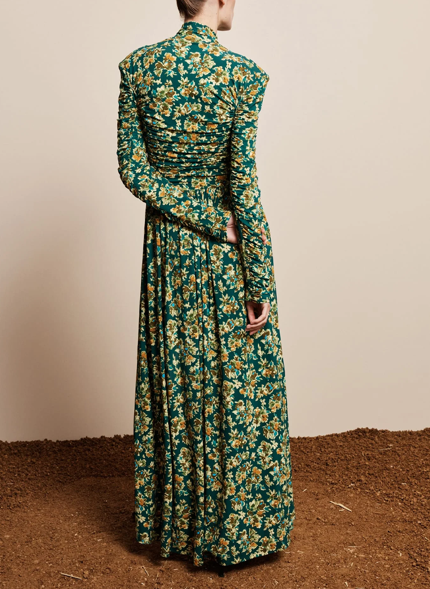 Clem Ruched Midi Dress - Alémais