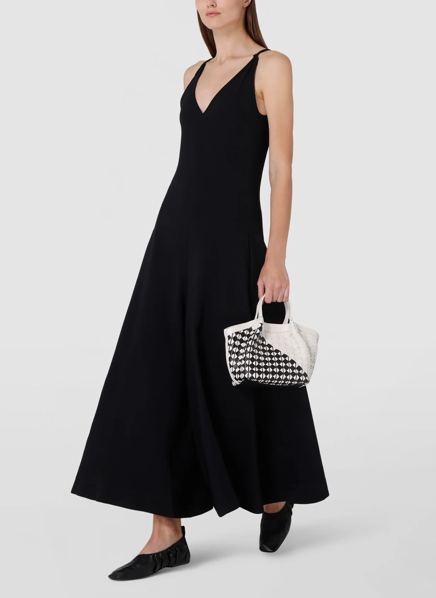 Mini Secret Mosaico Bag in Mestieri D'arte Black - Serapian