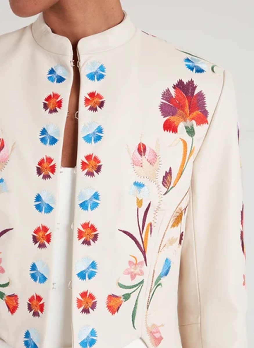 Toledo Fitted Leather Jacket - Temperley London