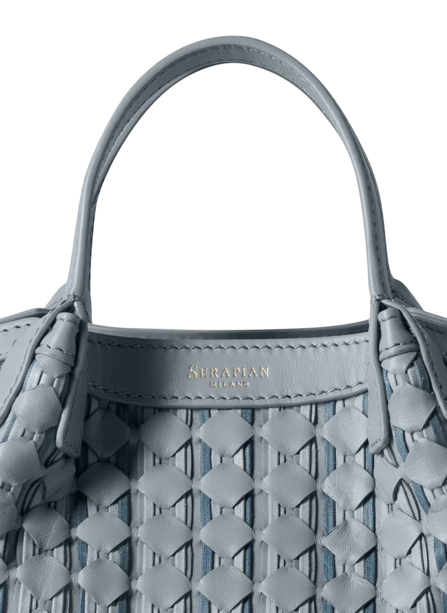 Mini Secret Mosaico Bag in Arctic Blue - Serapian