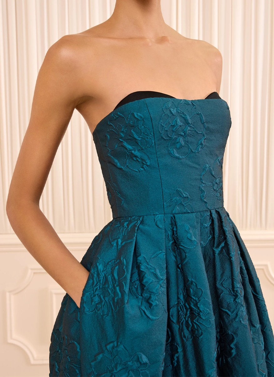 Katerina Strapless Cloque Dress - Ulla Johnson