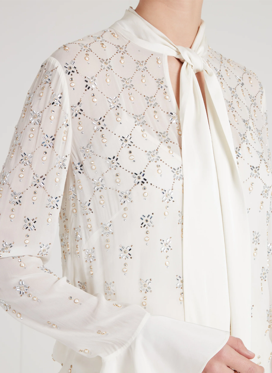 Gallantry Blouse With Gems - Temperley London