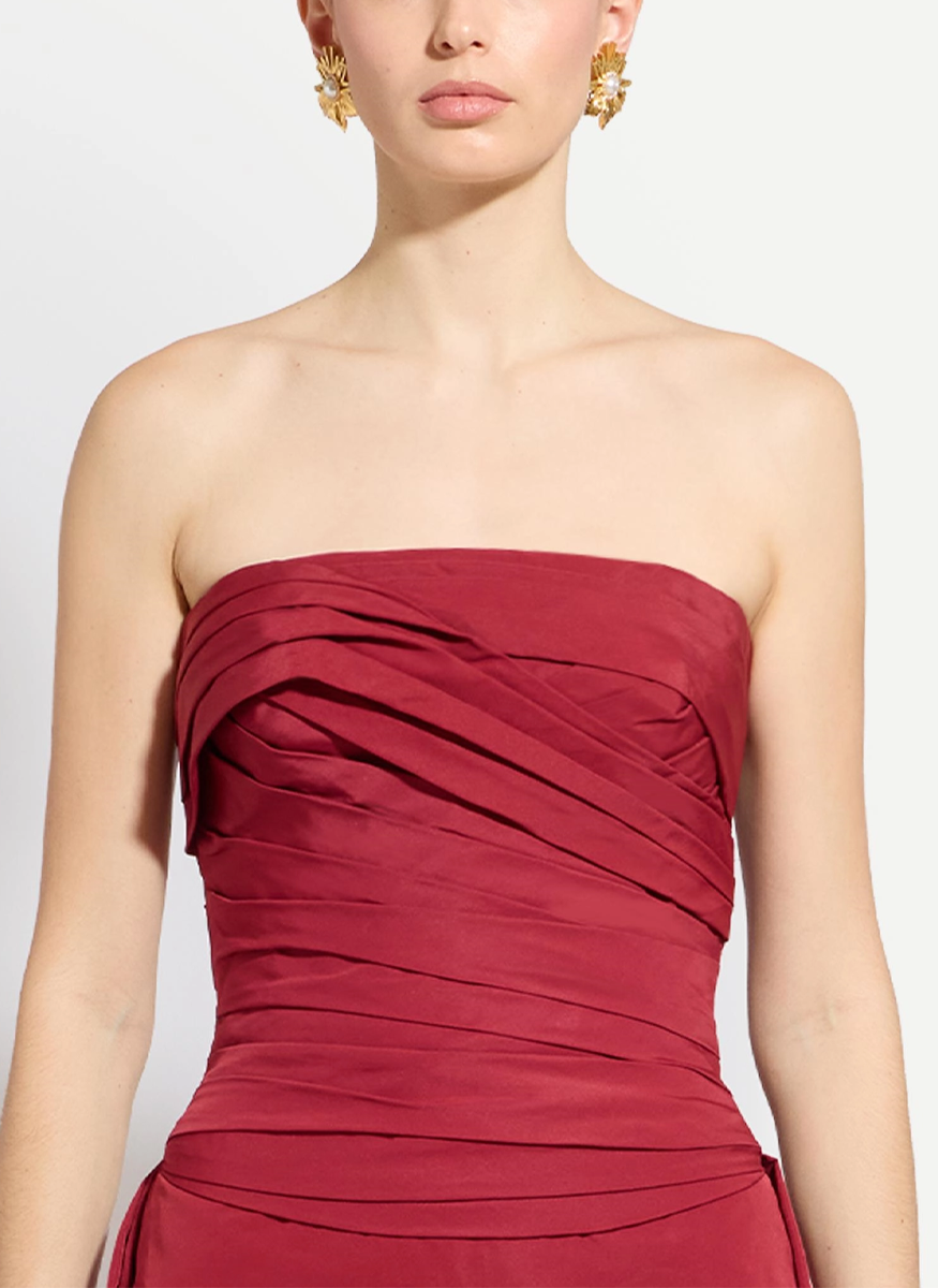 Faille Strapless Draped Gown - Zuhair Murad