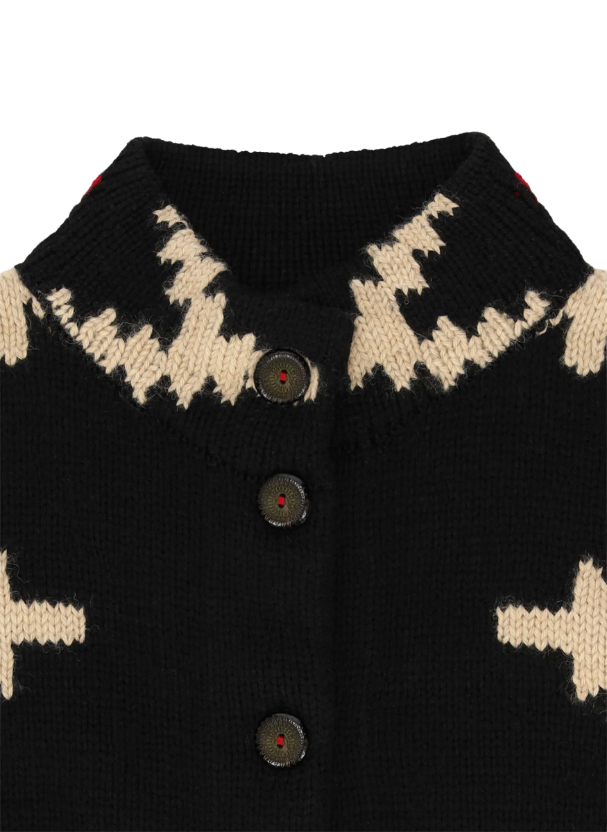 Liora Navajo Alpaca Wool Cardigan - Fortela