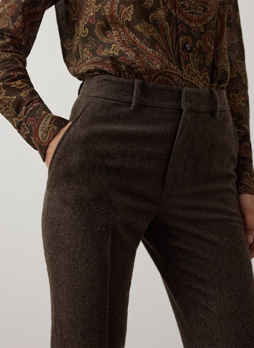 Andrey Striped Herringbone Pant - Ralph Lauren Collection