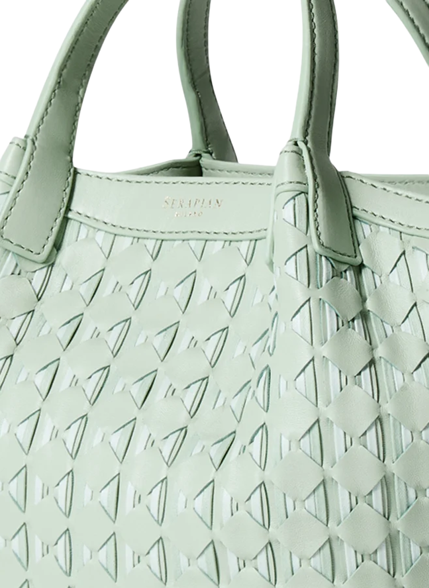 Mini Secret Masaico Bag in Aqua - Serapian