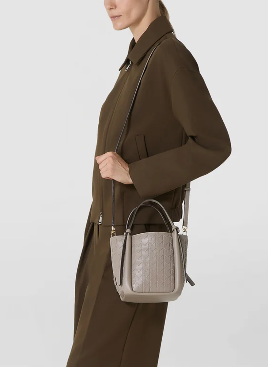Mini Bucket Bag in Sahara Mosaico - Serapian