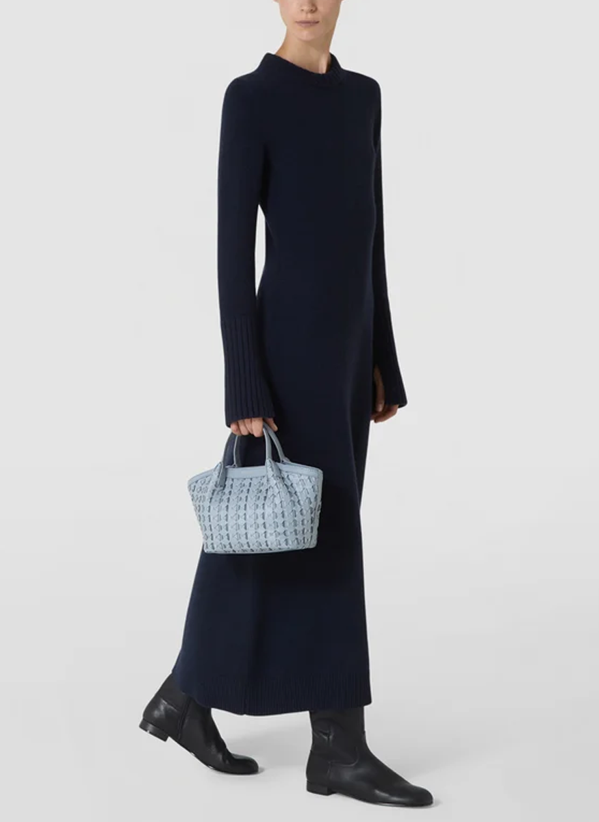Mini Secret Mosaico Bag in Arctic Blue - Serapian