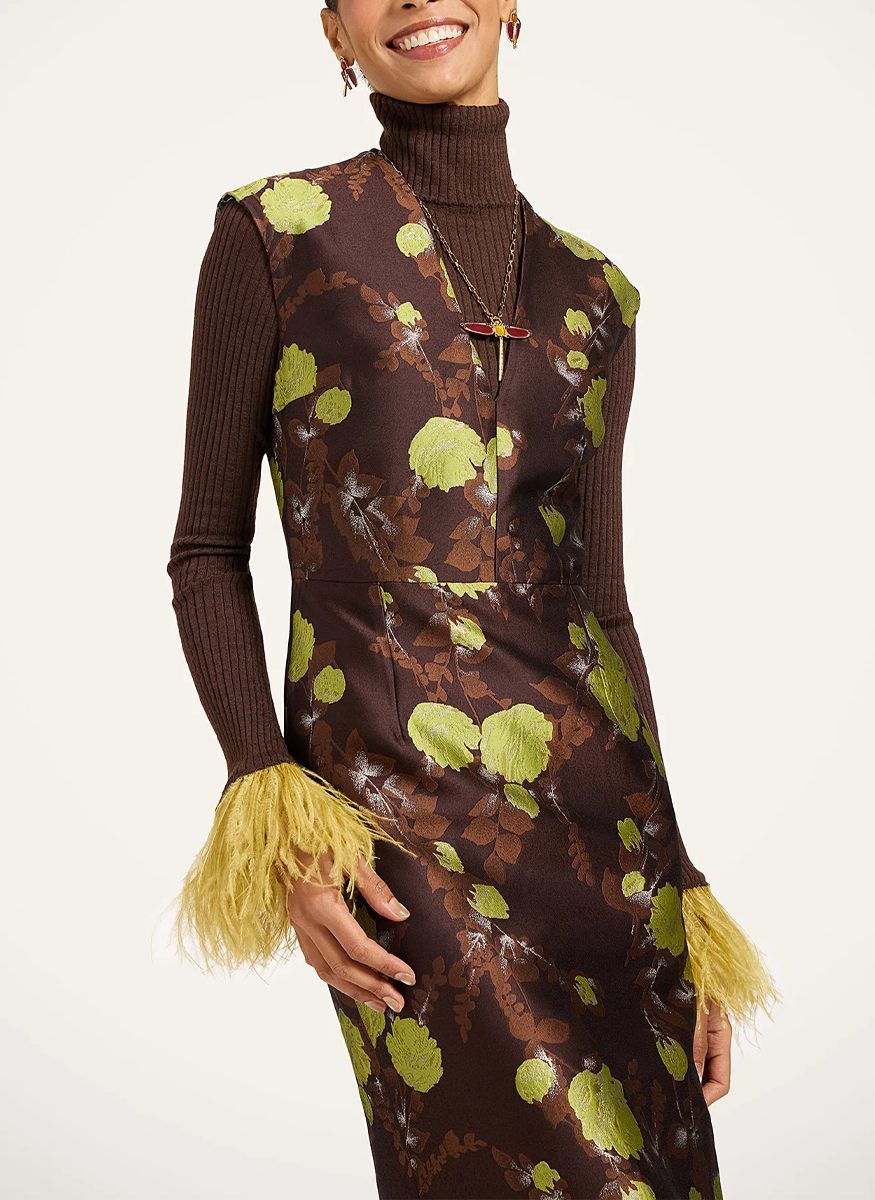 Sleek Dress in Devon Brown - La DoubleJ