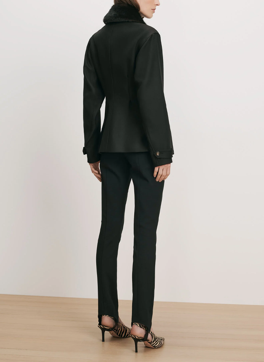 Severine Tailored Jacket with Removeable Collar - Veronica Beard