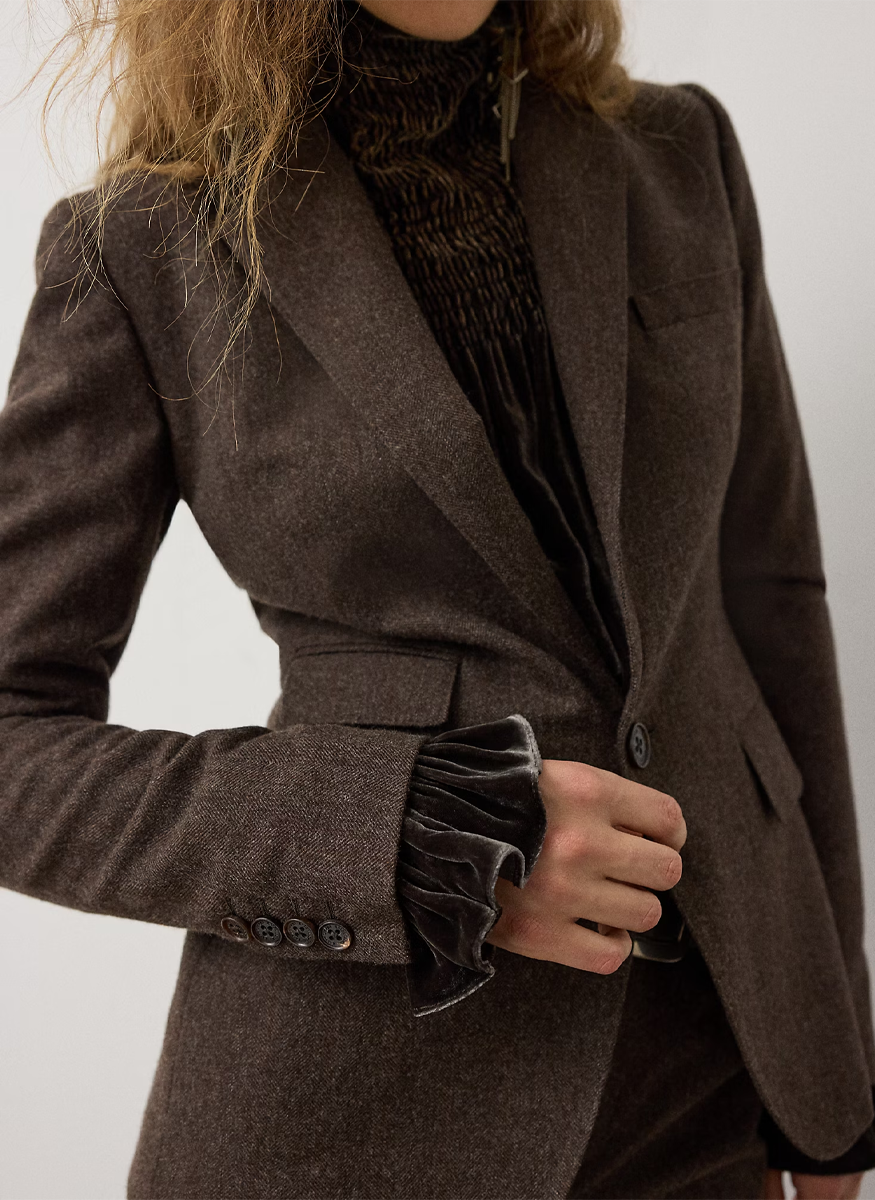 Parker Striped Herringbone Jacket - Ralph Lauren Collection