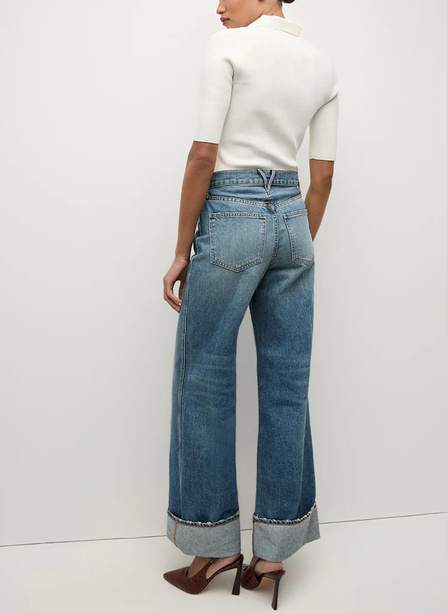 Taylor Cuffed Wide-Leg Jean - Veronica Beard