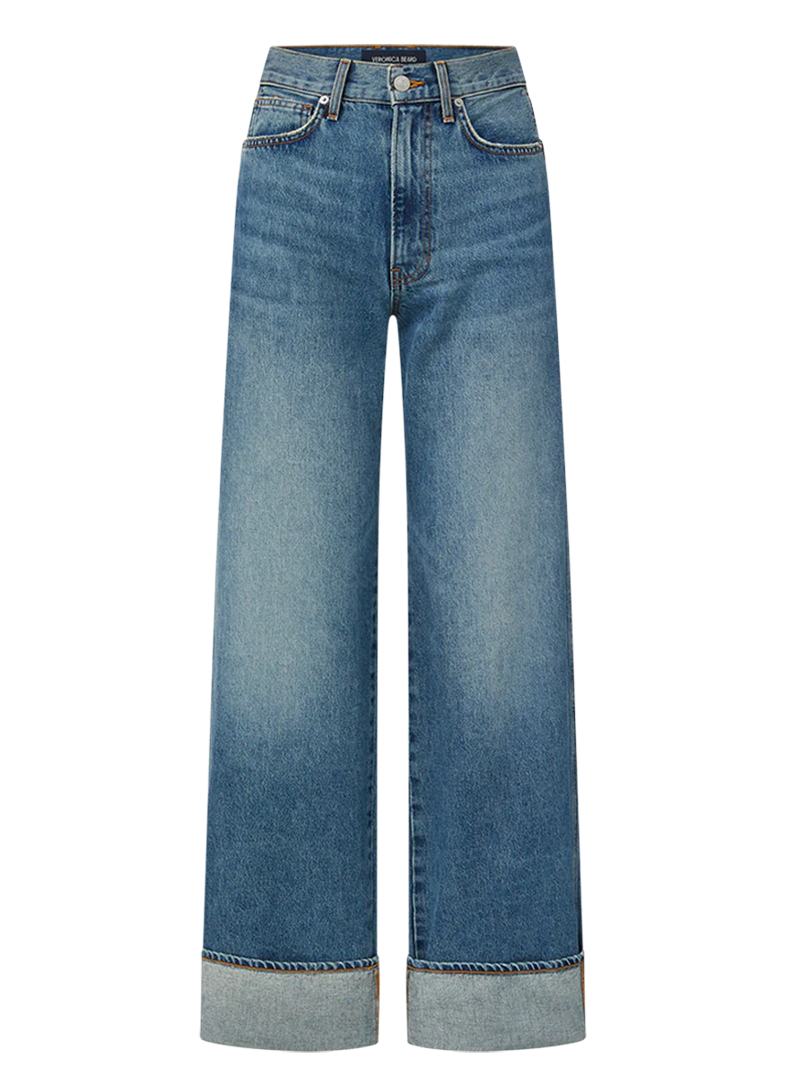 Taylor Cuffed Wide-Leg Jean