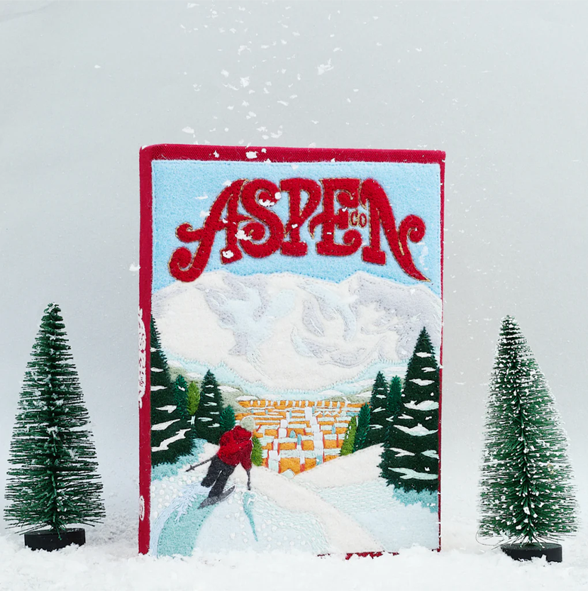 'Aspen Ski' Book Clutch with Strap - Olympia Le-Tan