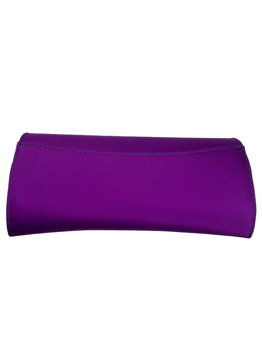 Veronica Large Satin Clutch