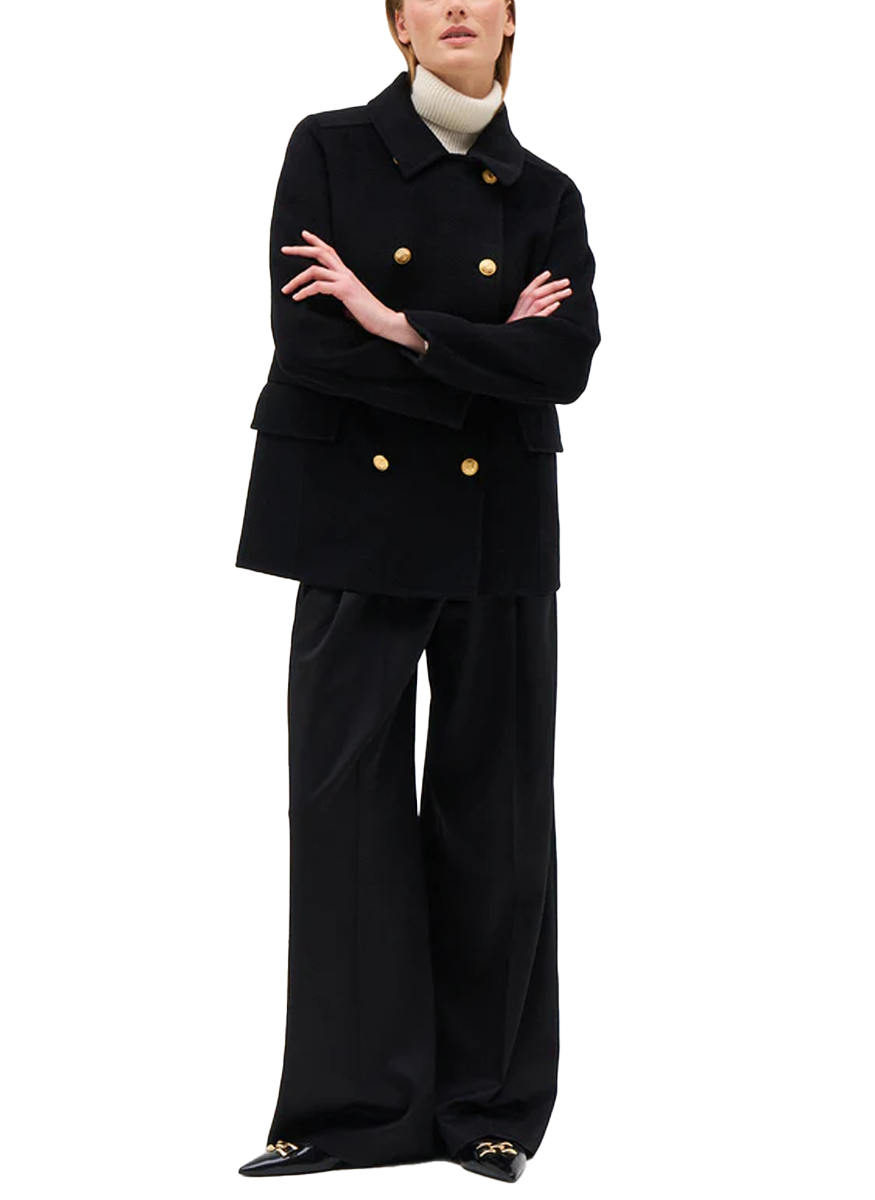 Fred Double Breasted Wool Blend Coat