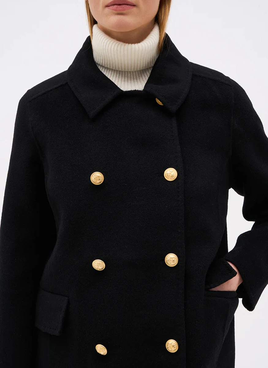 Fred Double Breasted Wool Blend Coat - DMN Paris