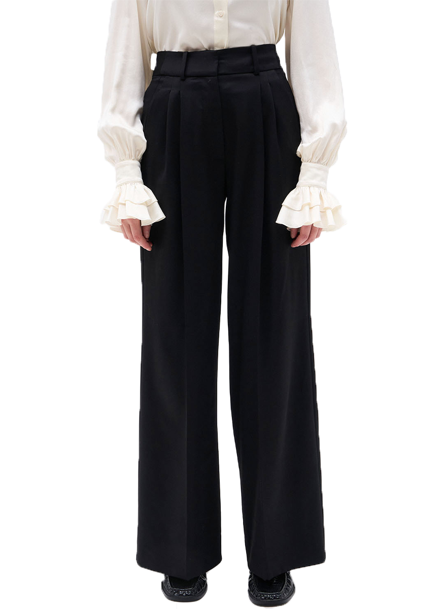 Alexandre Wide Leg Wool Pant