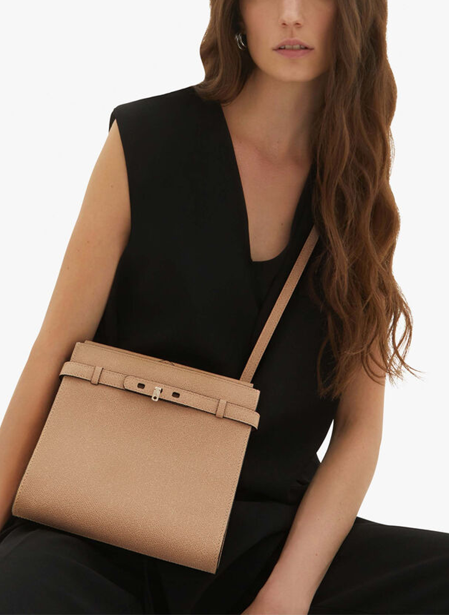 Brera B-Tracollina Crossbody Bag in Cashmere Beige