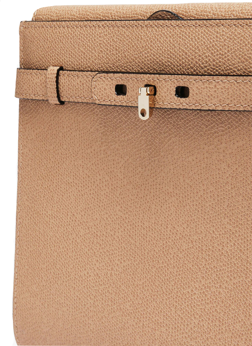 Brera B-Tracollina Crossbody Bag in Cashmere Beige - Valextra