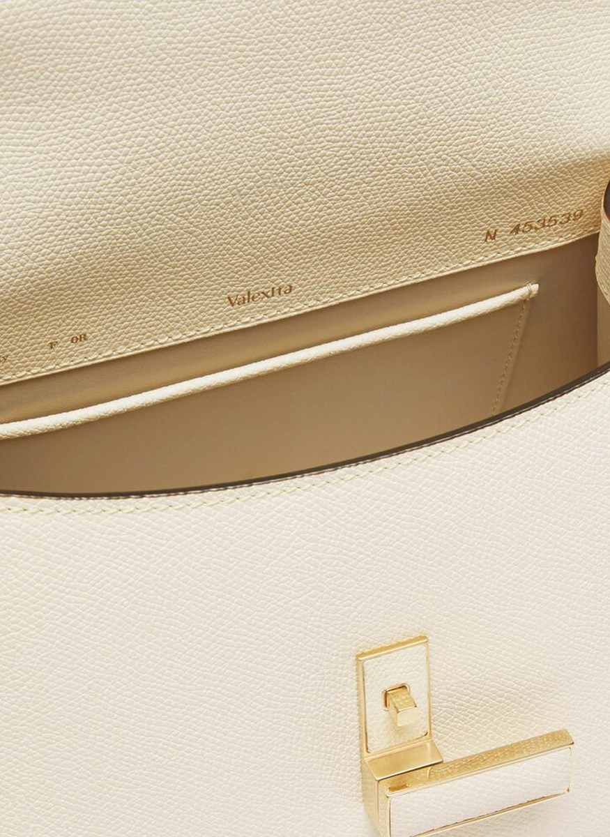 Iside Top Handle Mini Bag in Pergamena White - Valextra